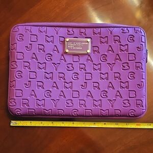Marc by Marc Jacobs Vibrant Purple Embossed Laptop Sleeve